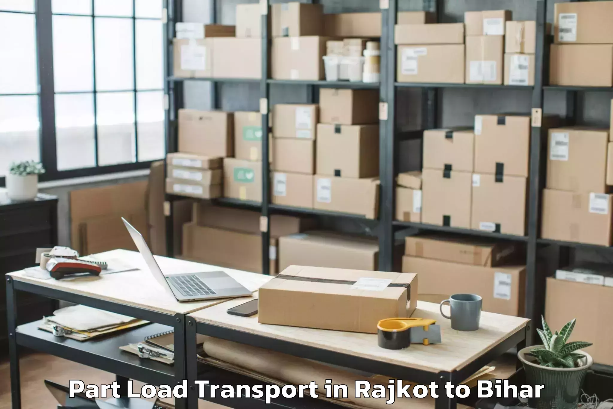 Leading Rajkot to Thakurganj Part Load Transport Provider